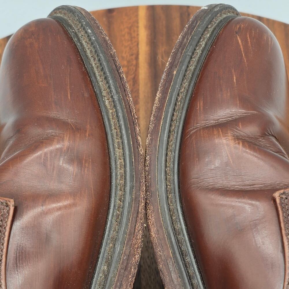 Polo Ralph Lauren Shoes Mens 9 D Brown Leather Benchmade England Dress Oxfords - Picture 6 of 9